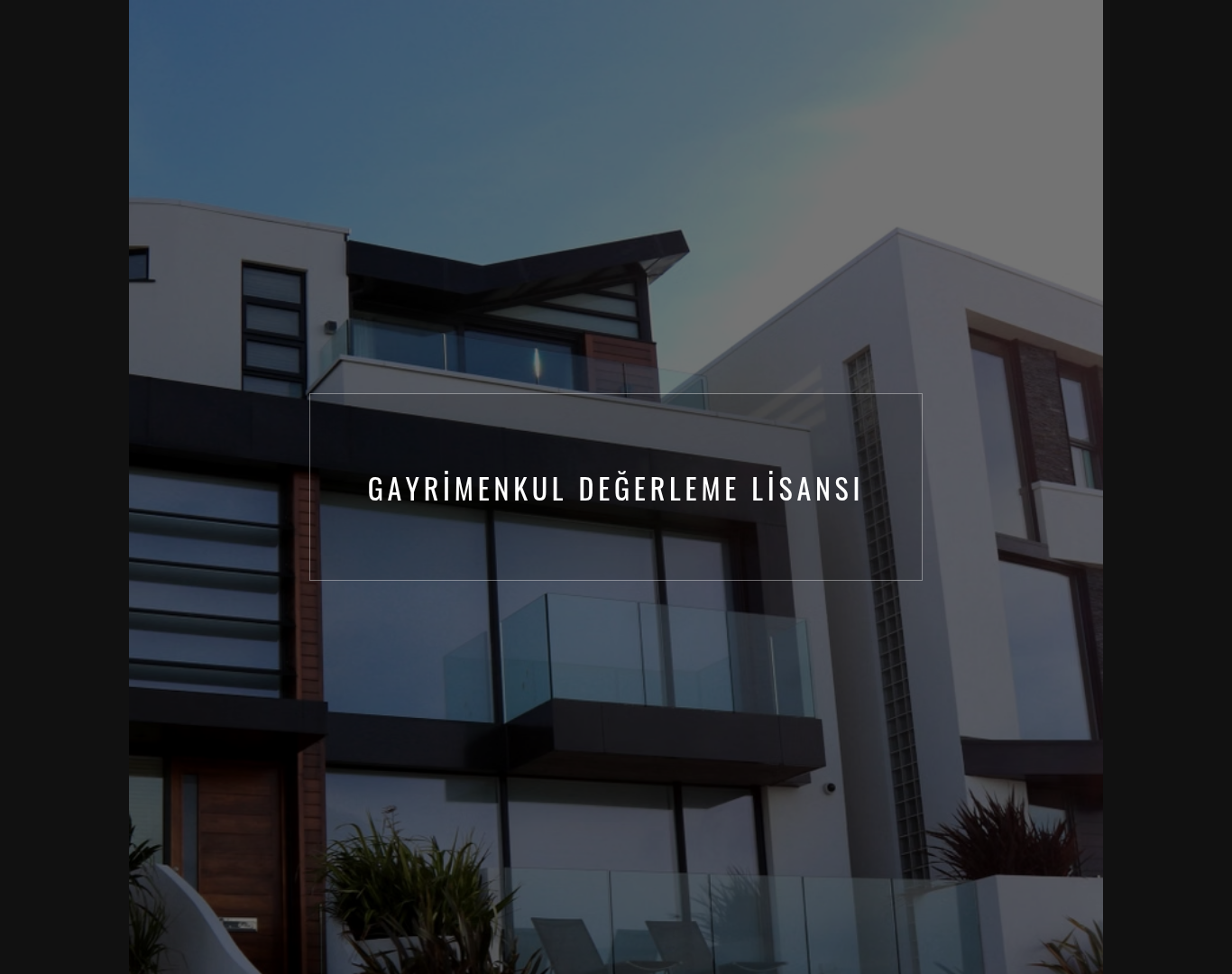 Gayrimenkul Değerleme Lisansı